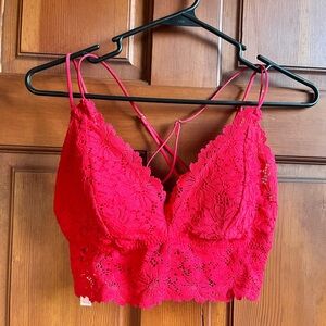 Victoria's Secret Red Lace Bralette